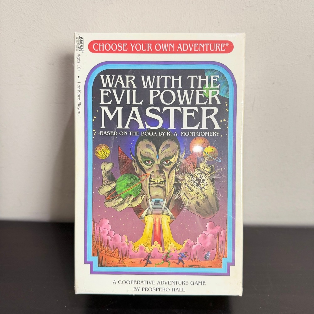 Z-Man Games Choose Your Own Adventure War With The Evil Power Master Board Game